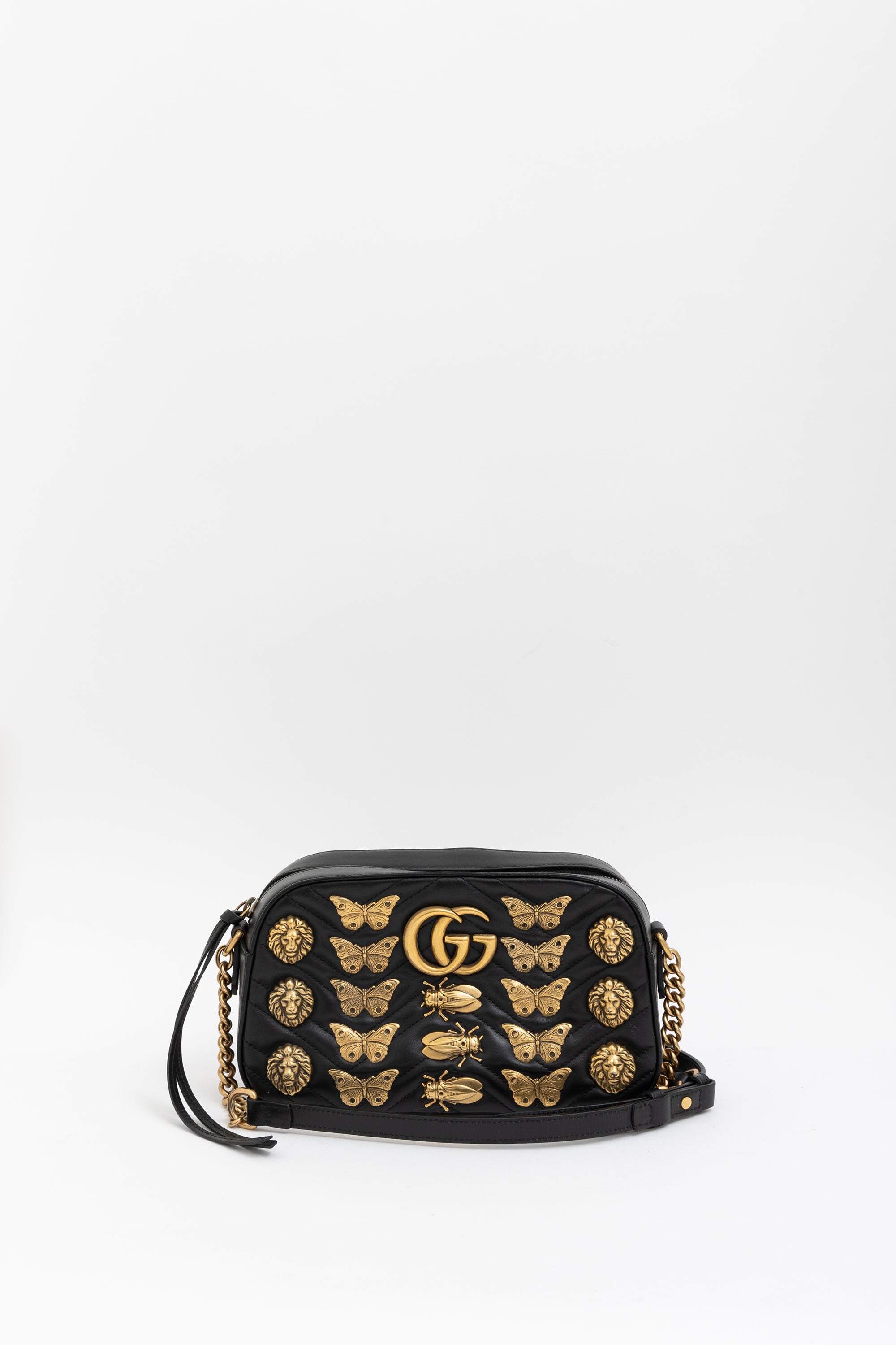 Gucci Animal Studded Marmont Bag