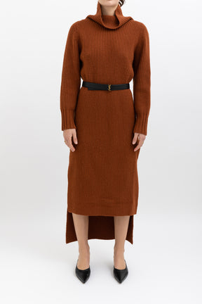 Theodore Turtleneck Knit Midi Dress