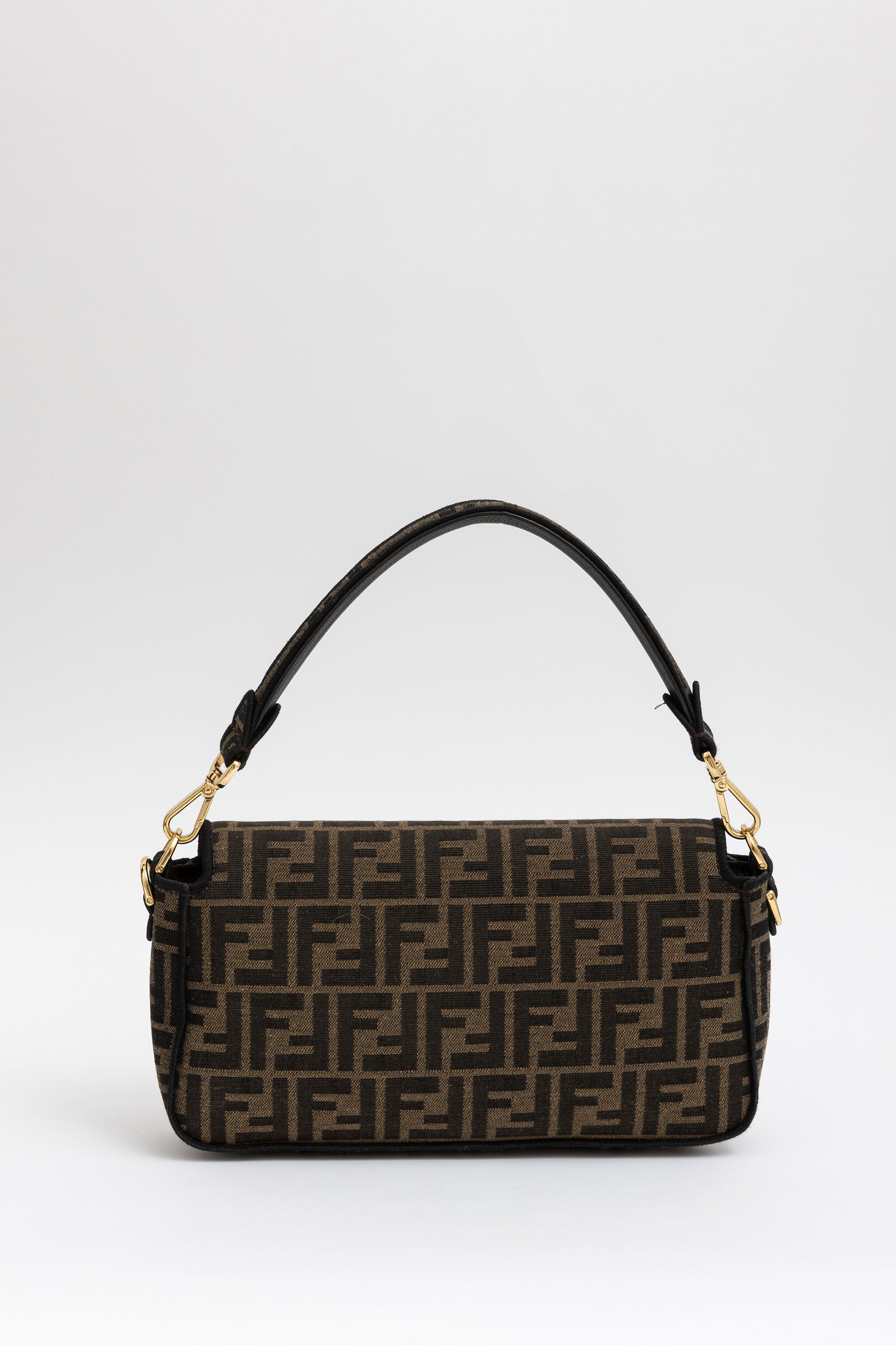 Jacquard FF Fabric Baguette Bag