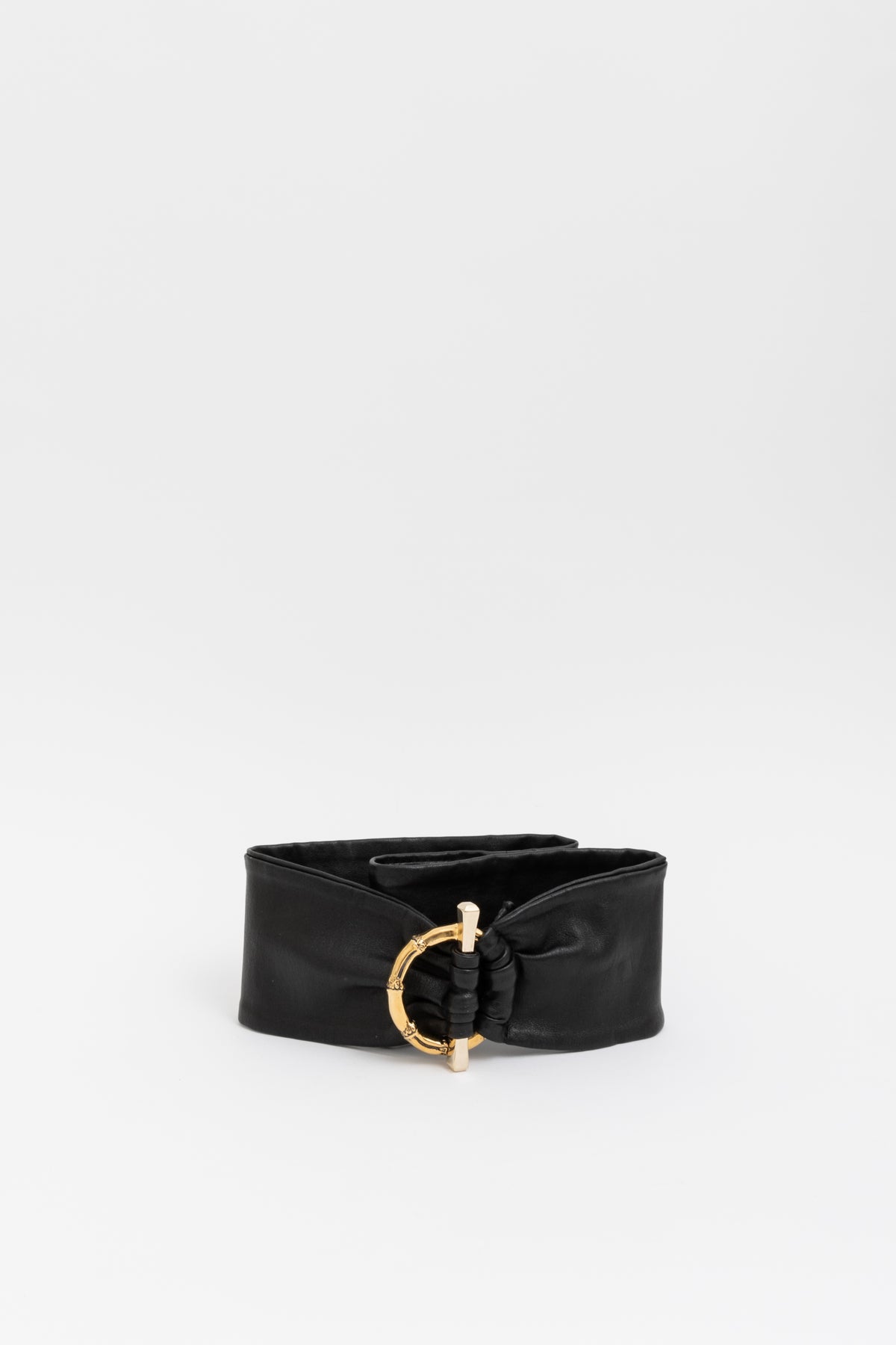 Leather Interlocking Buckle Belt