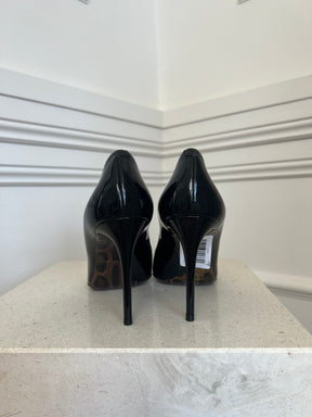 Dolce Gabanna Black Patent Leather Pumps, 37