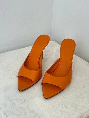 Gia Borghini Orange Mules, 36