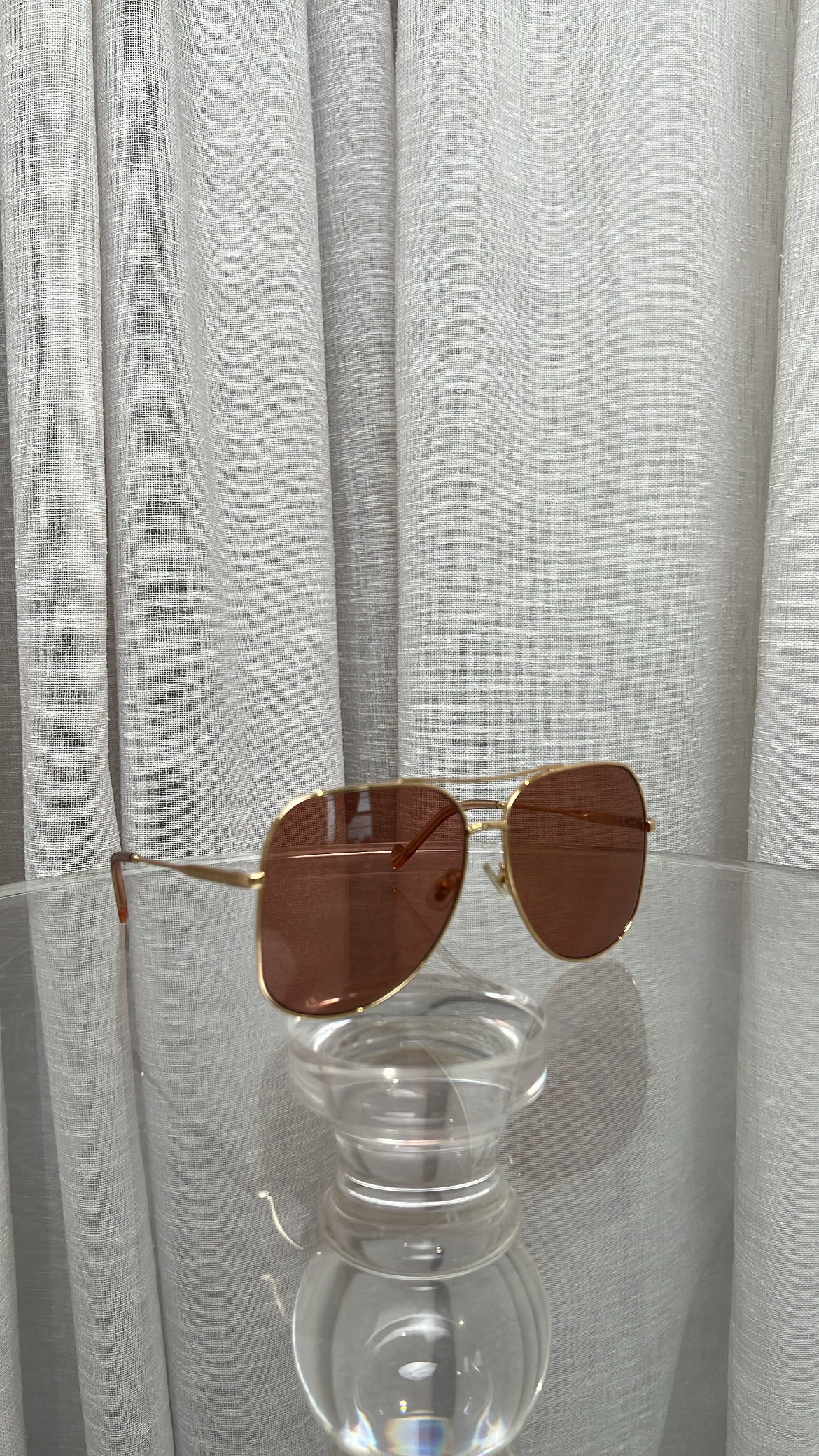 Zimmermann Oversized Rose Lens Aviator Sunglasses