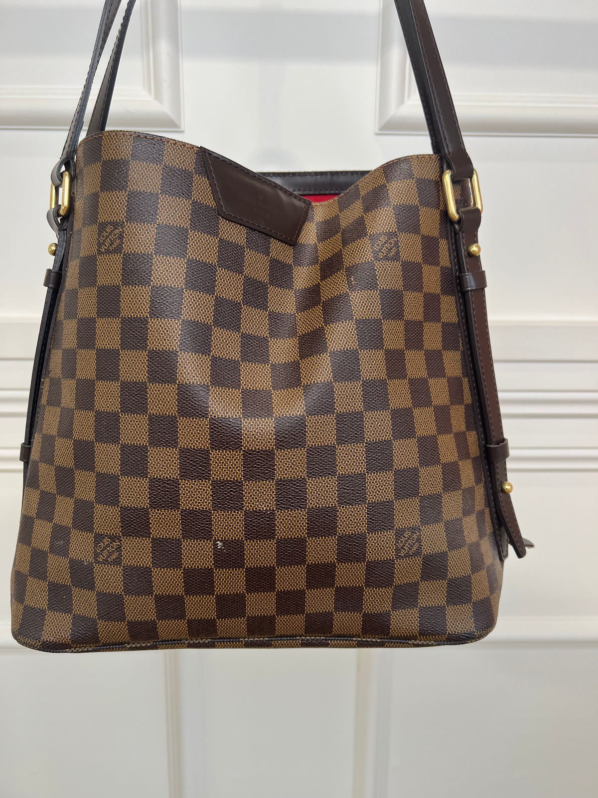 Louis Vuitton Damier Ebene Hippo Rivington Shoulder Bag