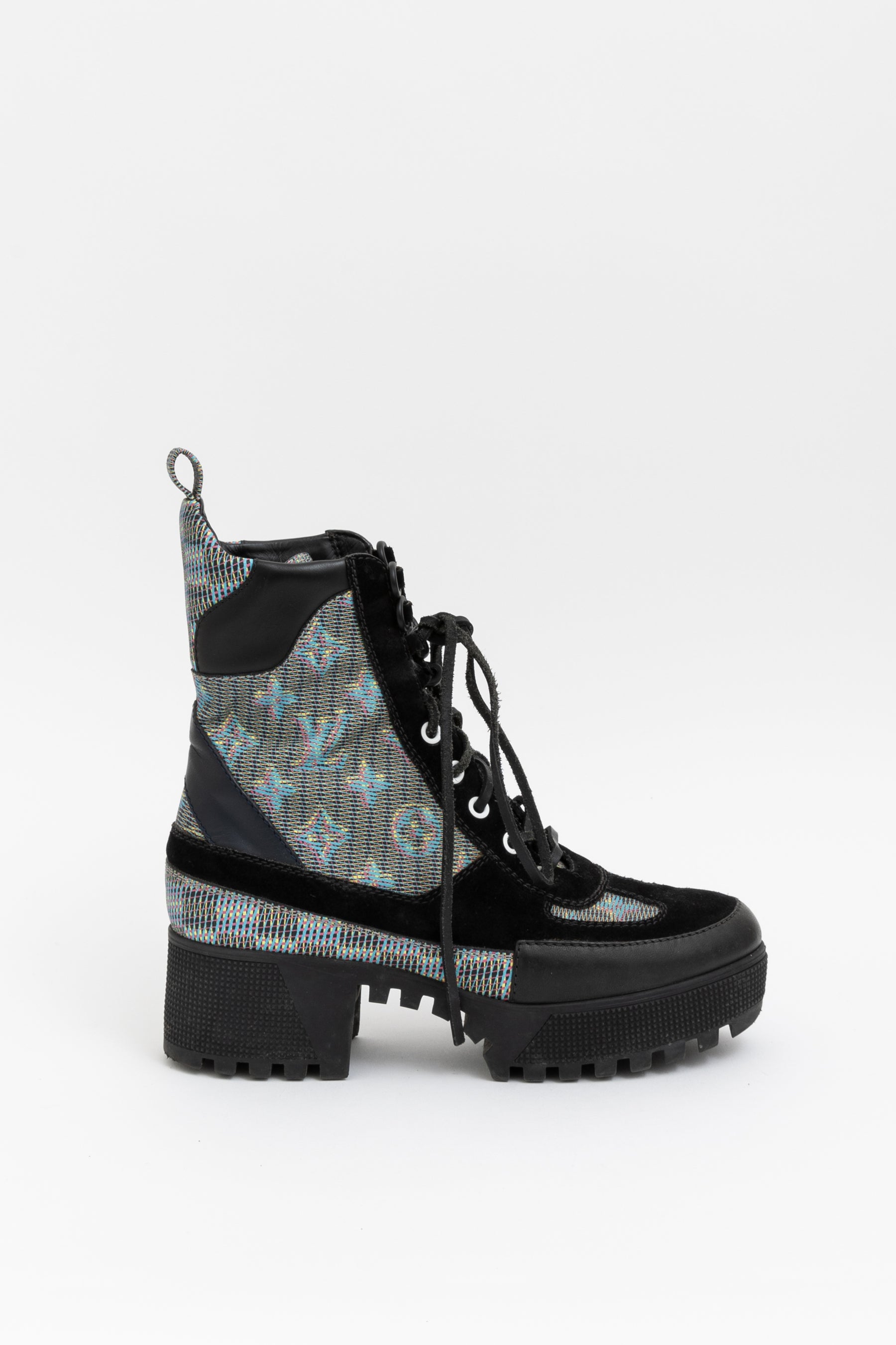 Louis Vuitton Monogram Pop Laureate Combat Boots