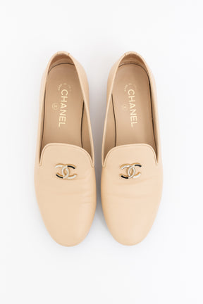 CC Pearl Leather Loafers