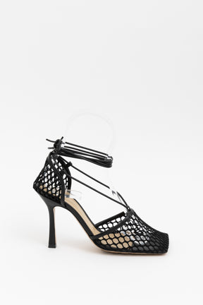 Mesh and Leather Sandals