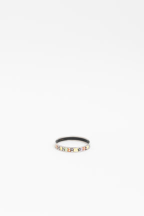 Enamel Letter Bangle