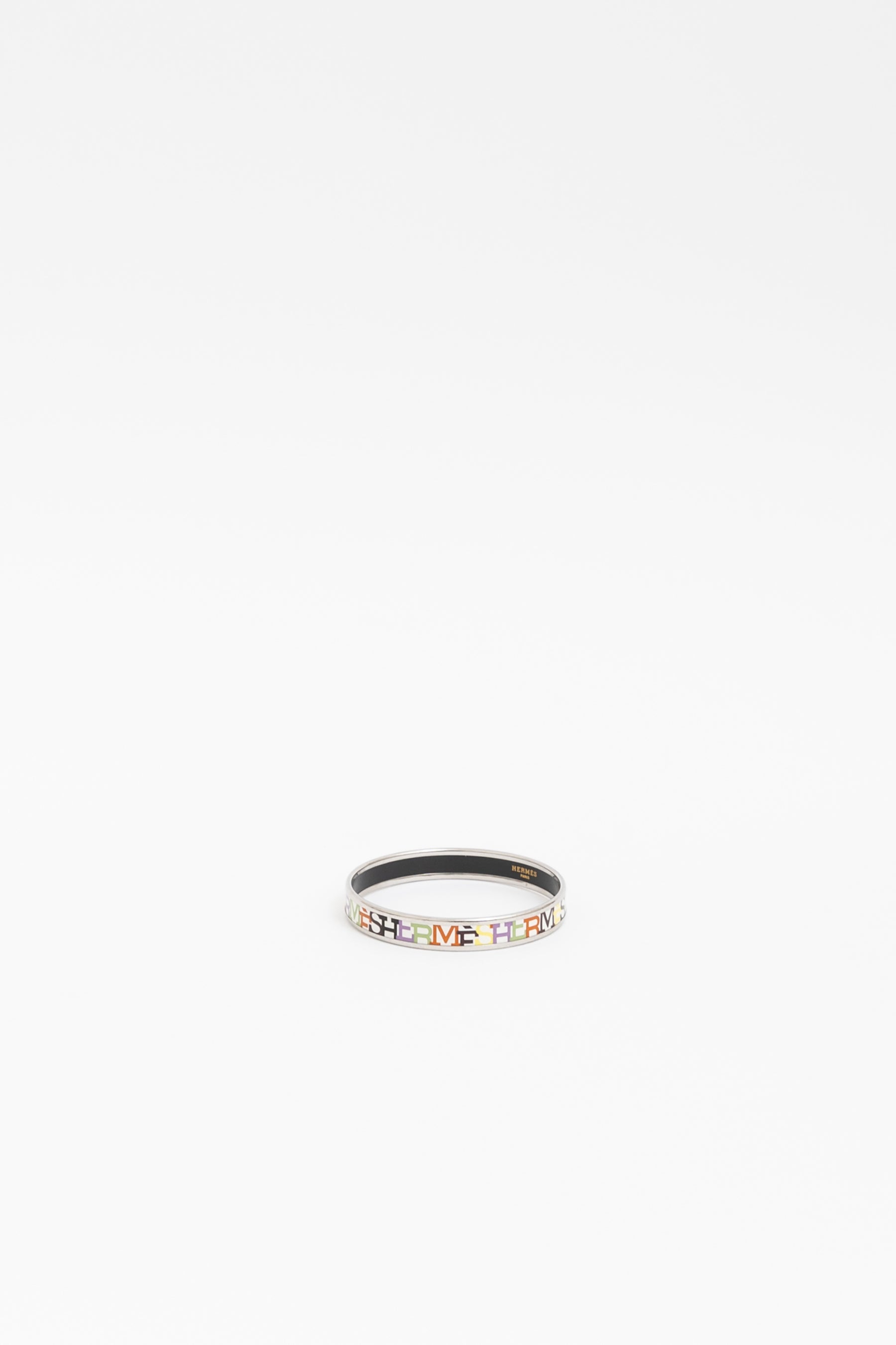 Enamel Letter Bangle