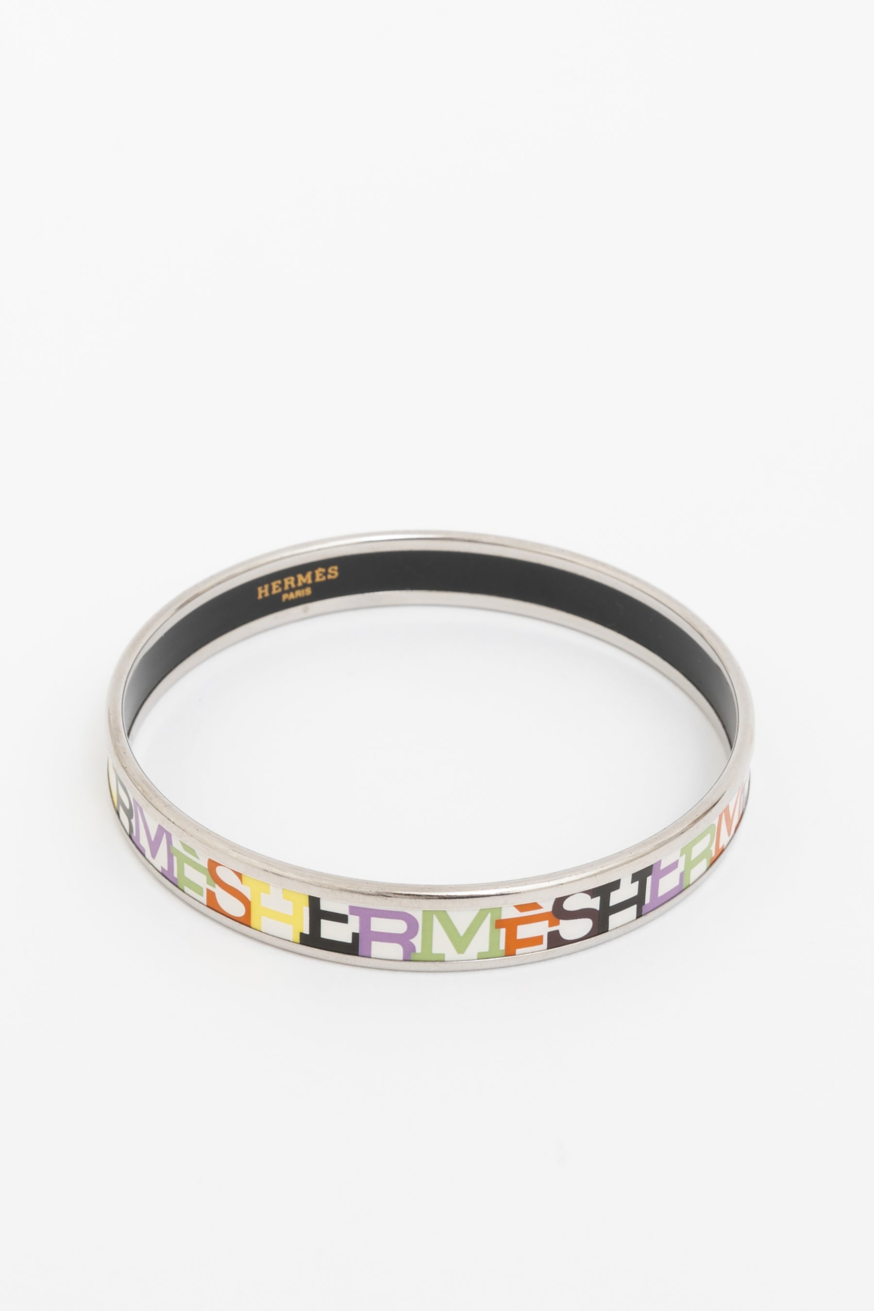 Enamel Letter Bangle