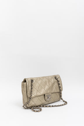 Gold Metallic Single Flap Bag