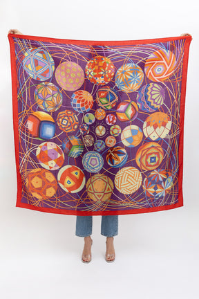 Multi Art Du Temari Cashmere Shawl 140