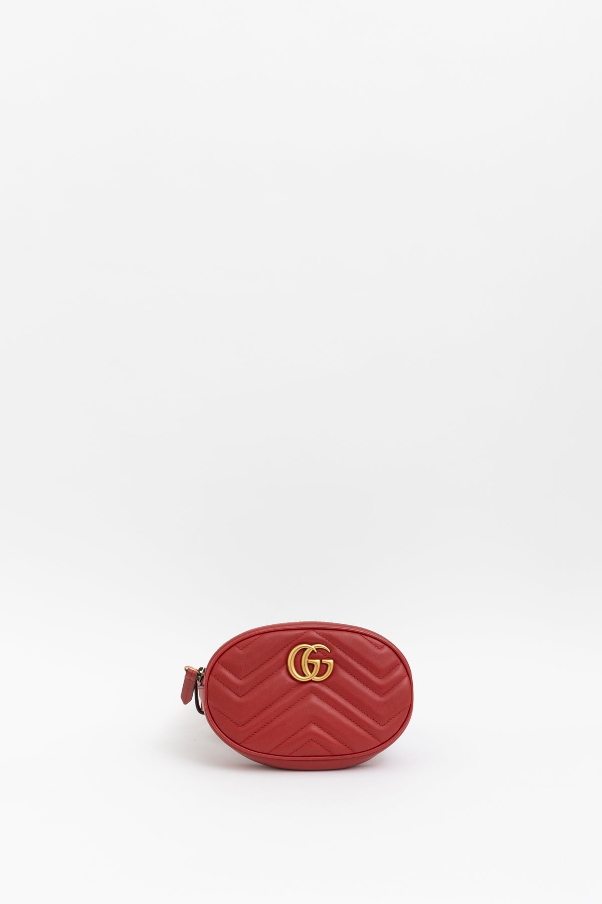 Gucci Red GG Marmont Bum Bag