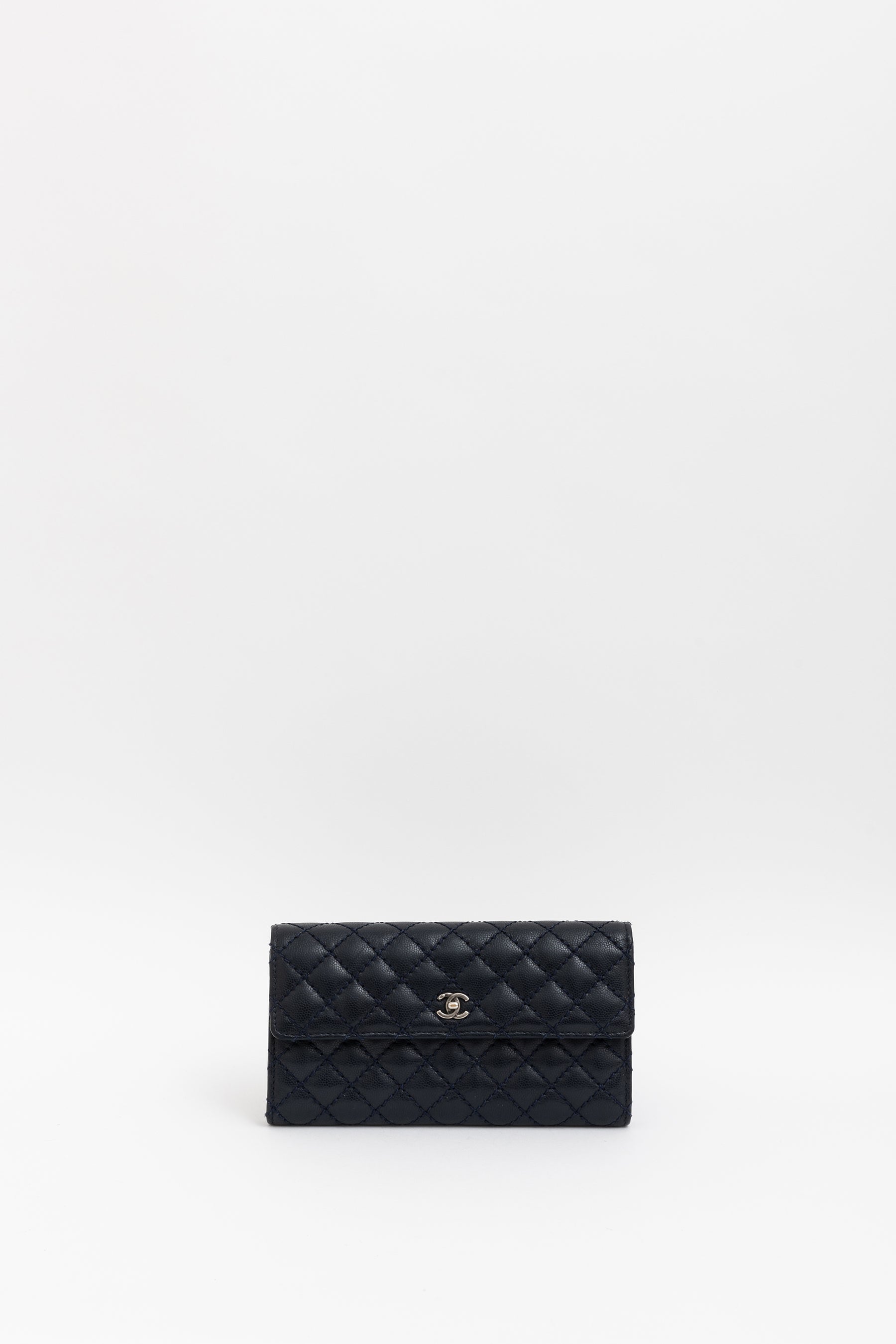 Quilted Caviar Leather Wallet