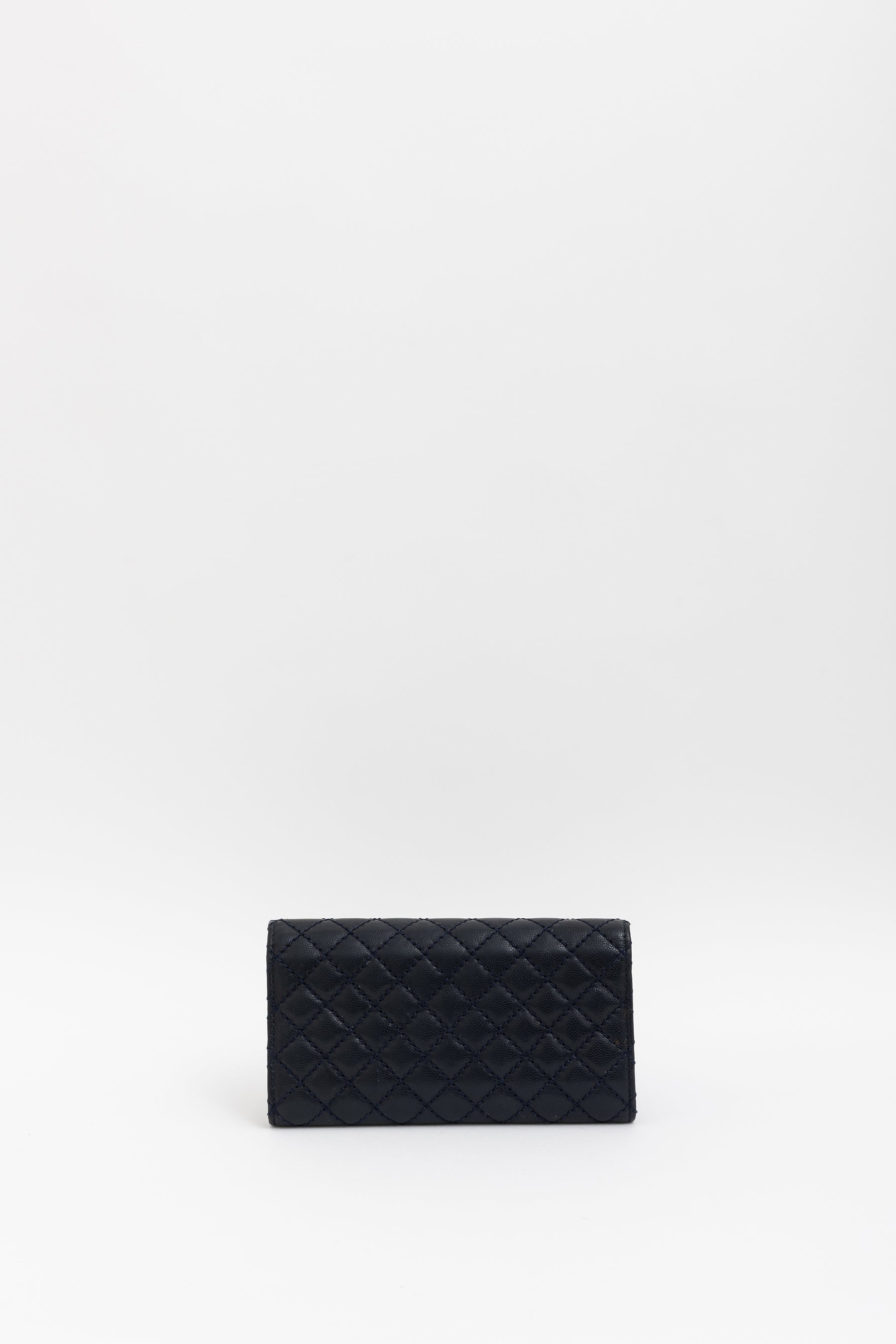 Quilted Caviar Leather Wallet