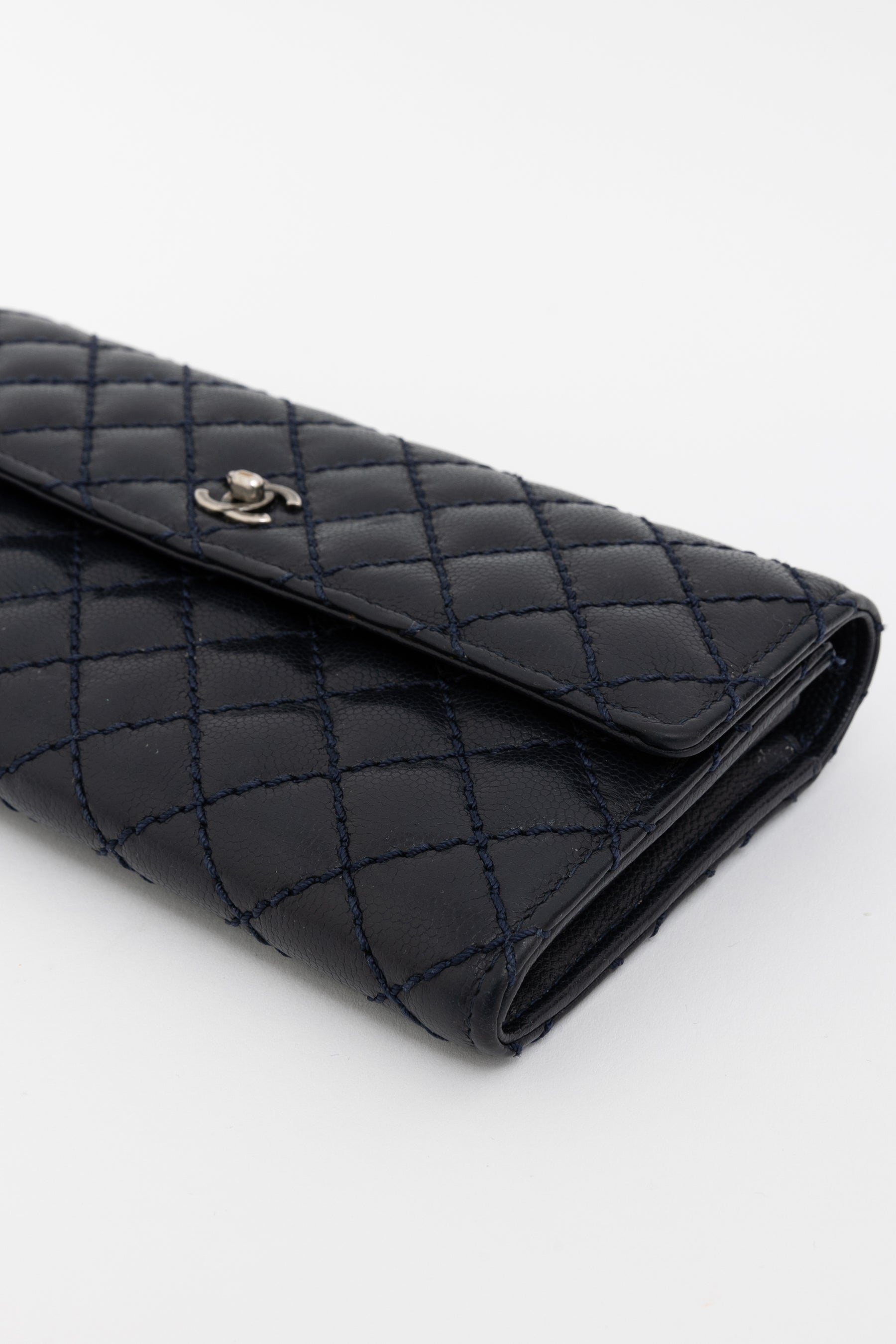 Quilted Caviar Leather Wallet