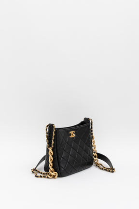 Quilted Chain Hobo Bag