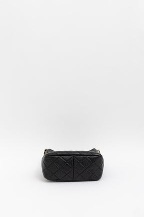 Quilted Chain Hobo Bag