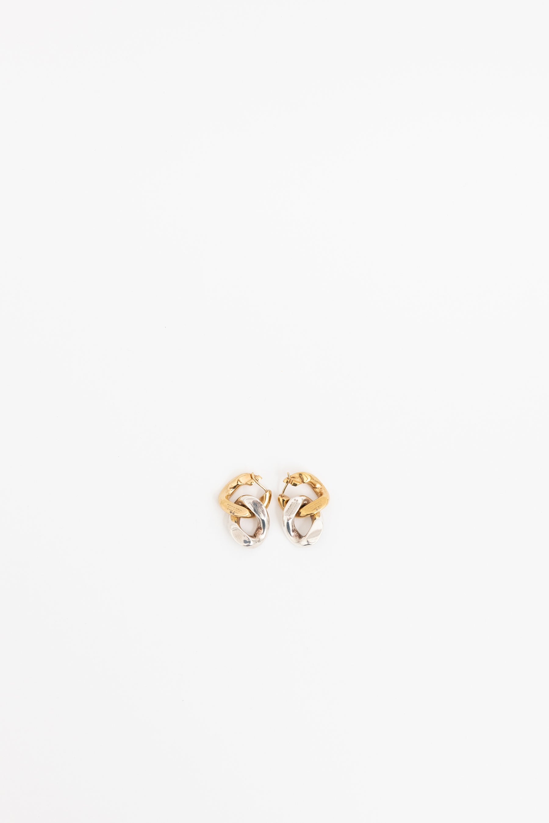 Two Toned Link Earrings