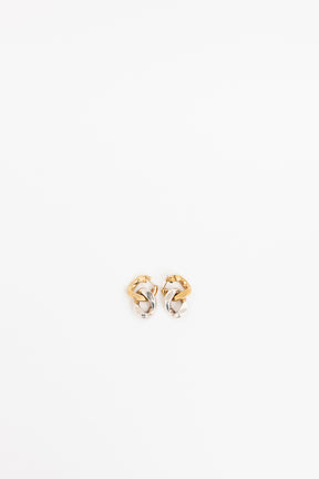 Two Toned Link Earrings