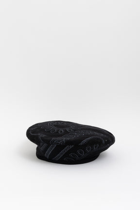 Saintonon Finesse Beret Hat In Black