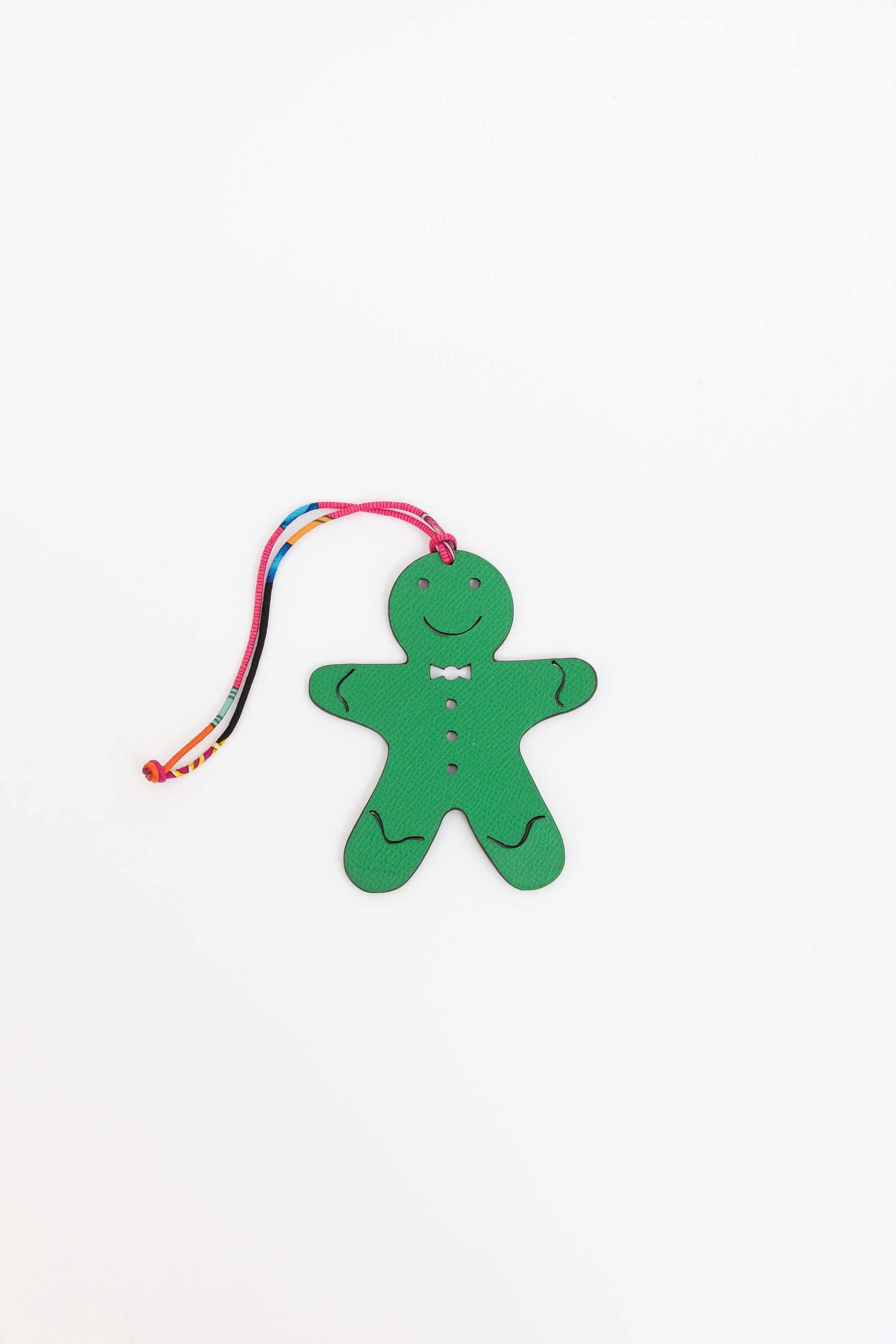 Leather Gingerbread Man Charm