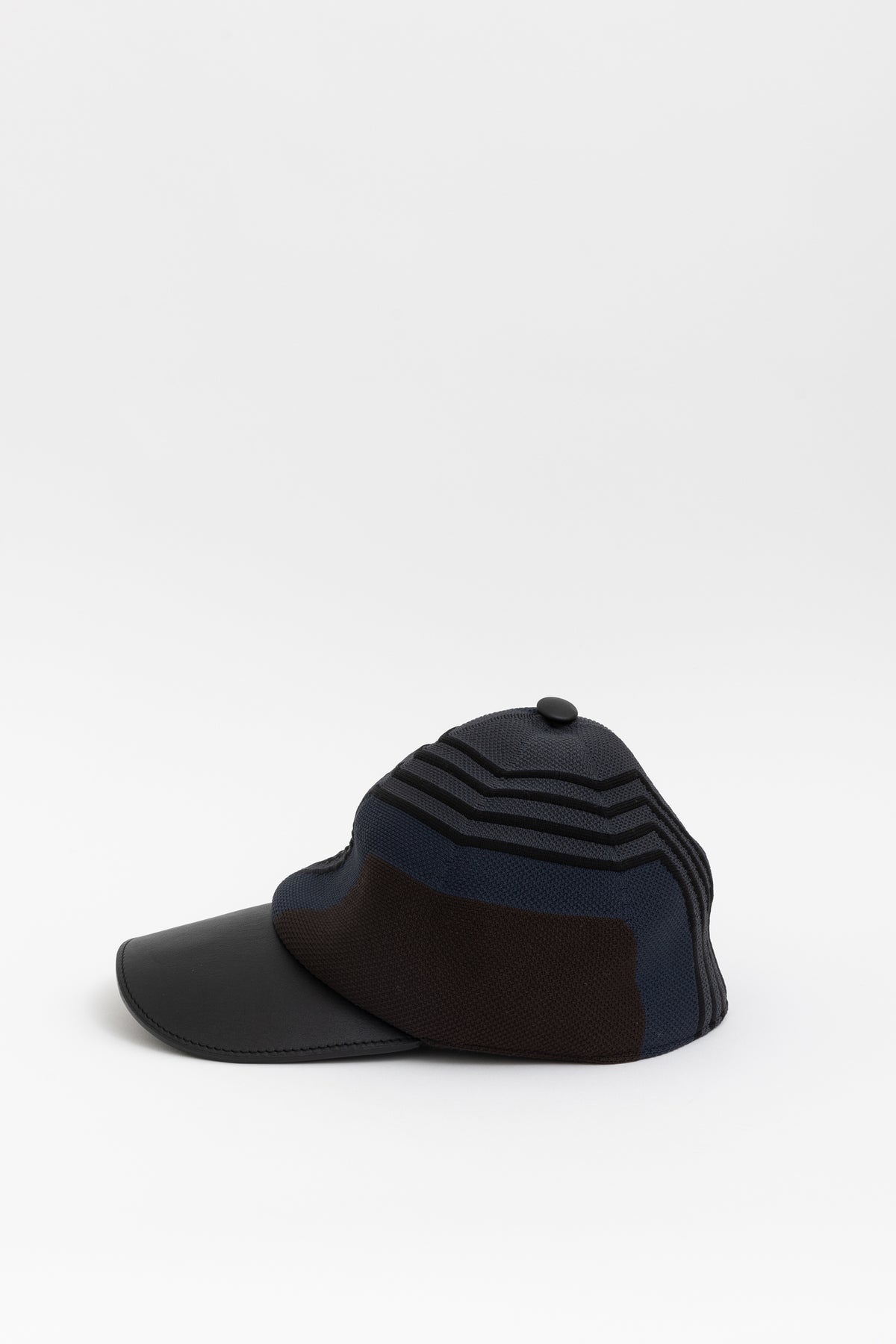 Leather and Fabric Cap