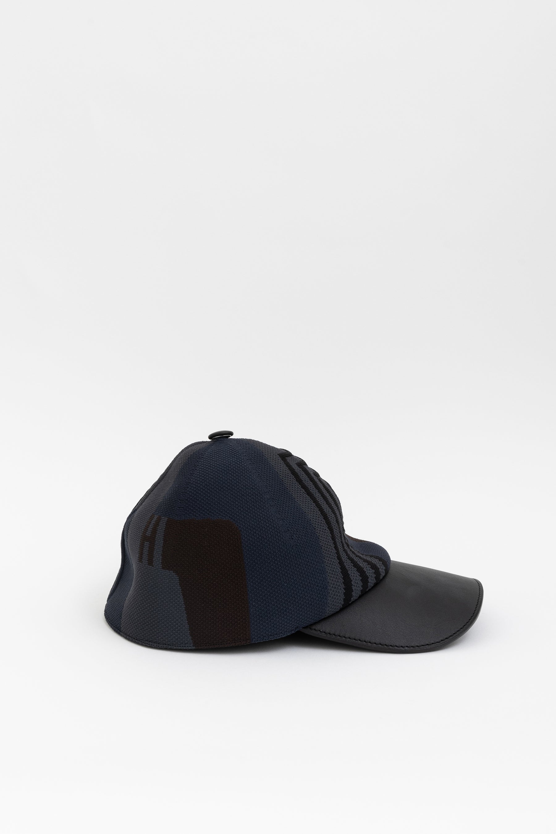 Leather and Fabric Cap