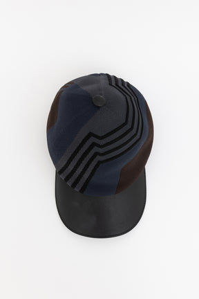 Leather and Fabric Cap