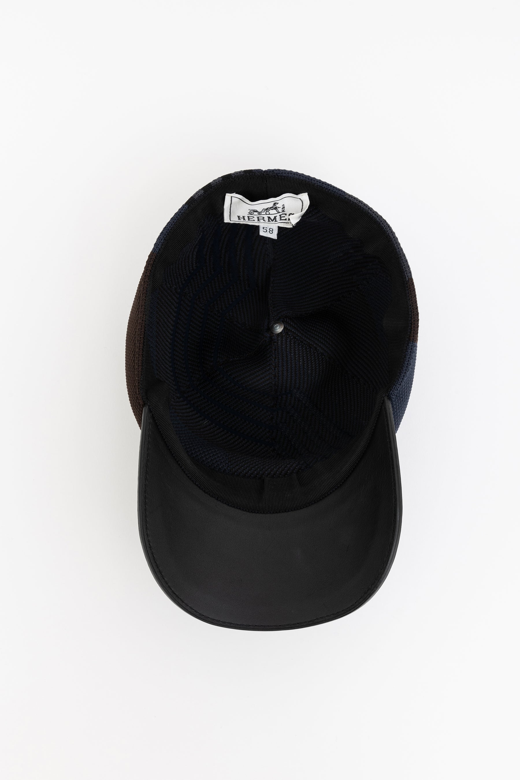 Leather and Fabric Cap