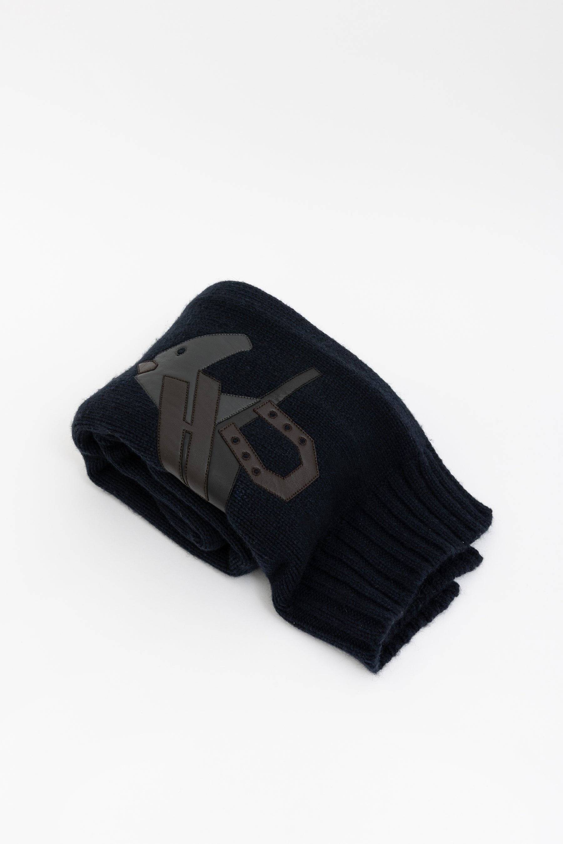 Navy Cashmere Scarf