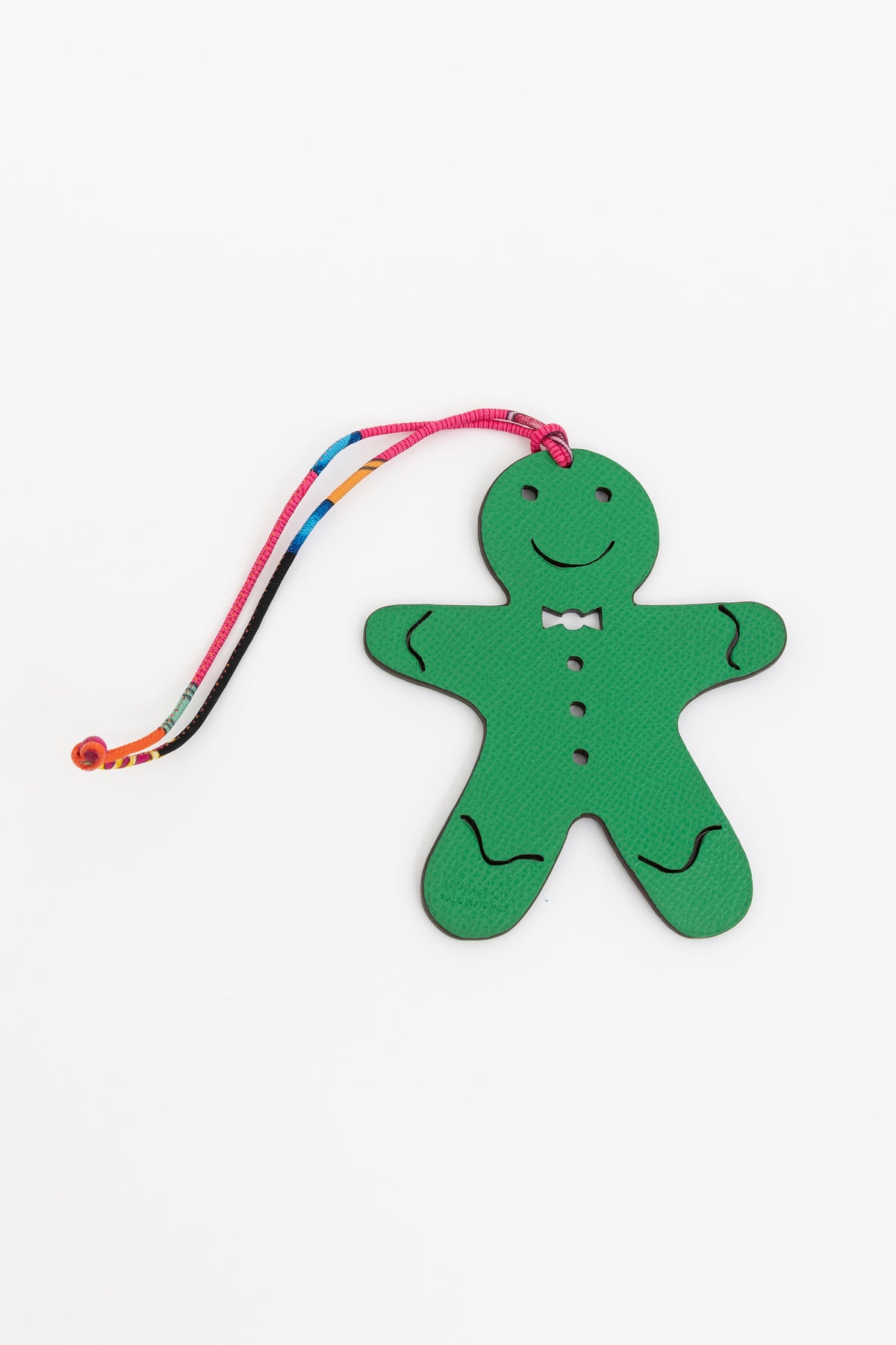 Leather Gingerbread Man Charm