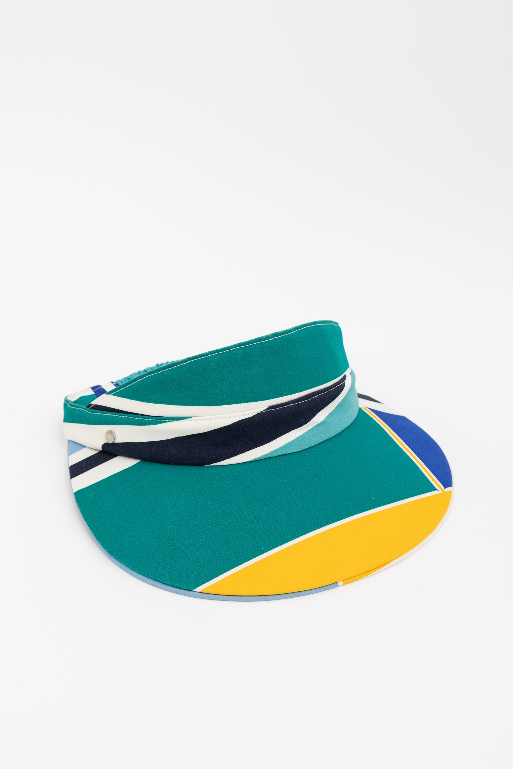 Peak Visor In Yellow Turquoise