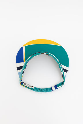 Peak Visor In Yellow Turquoise