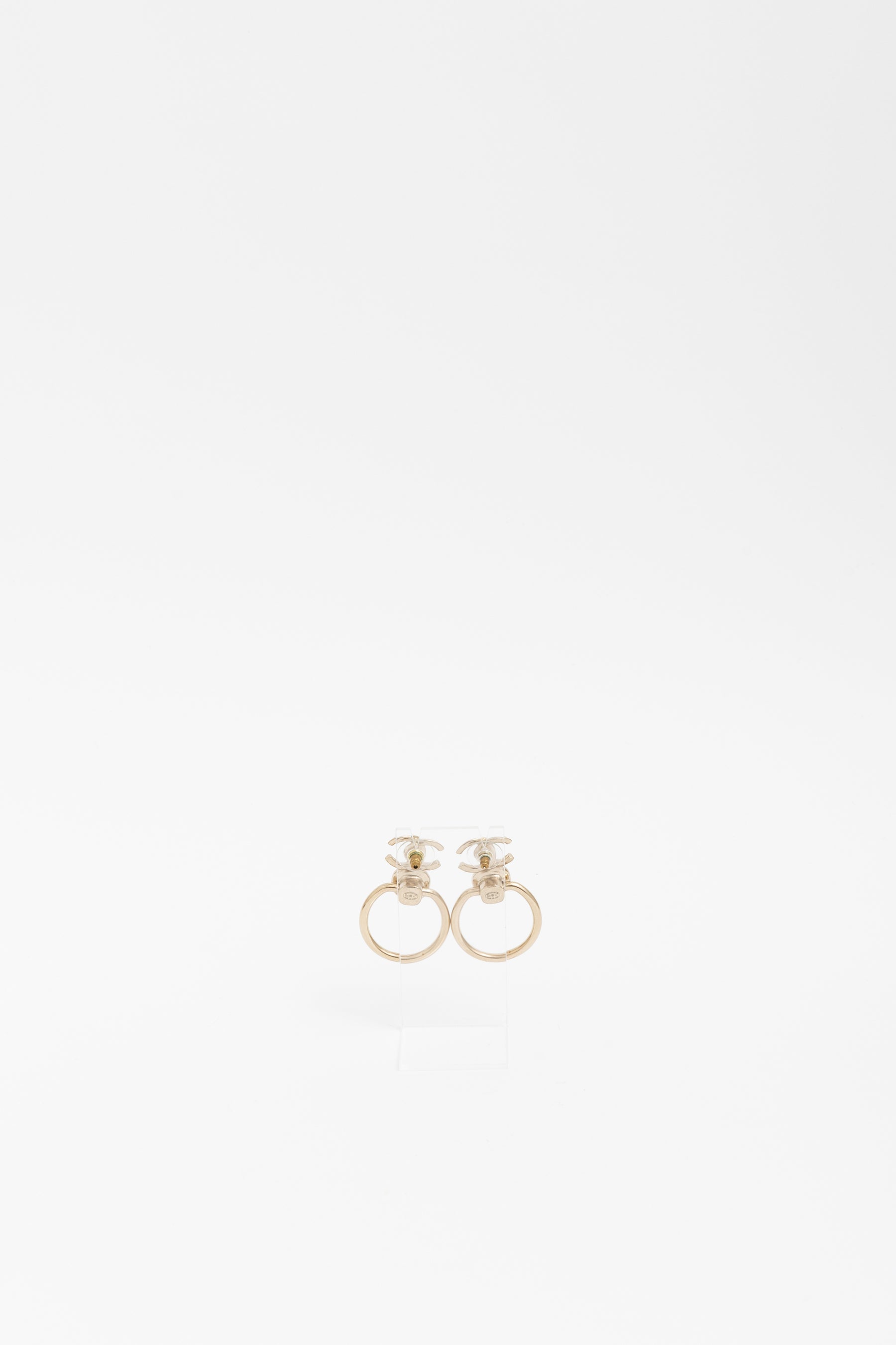 Gold and Pearl Drop Earrings