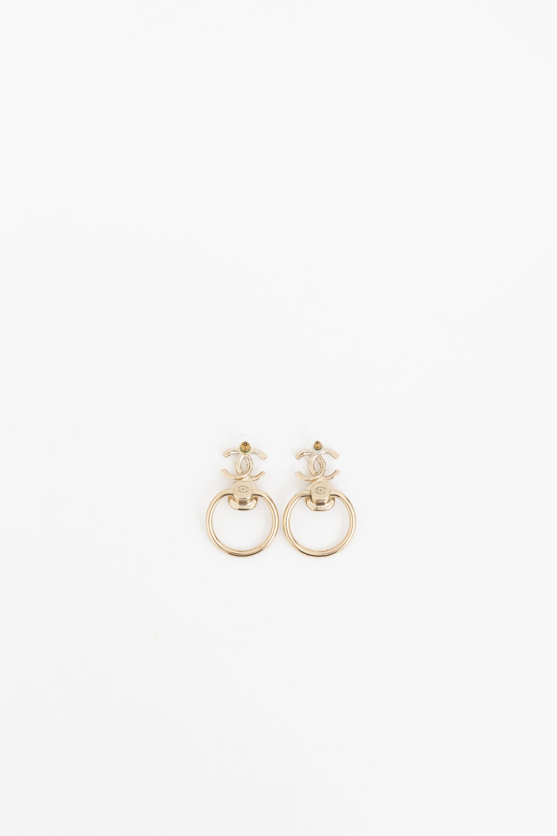 Gold and Pearl Drop Earrings