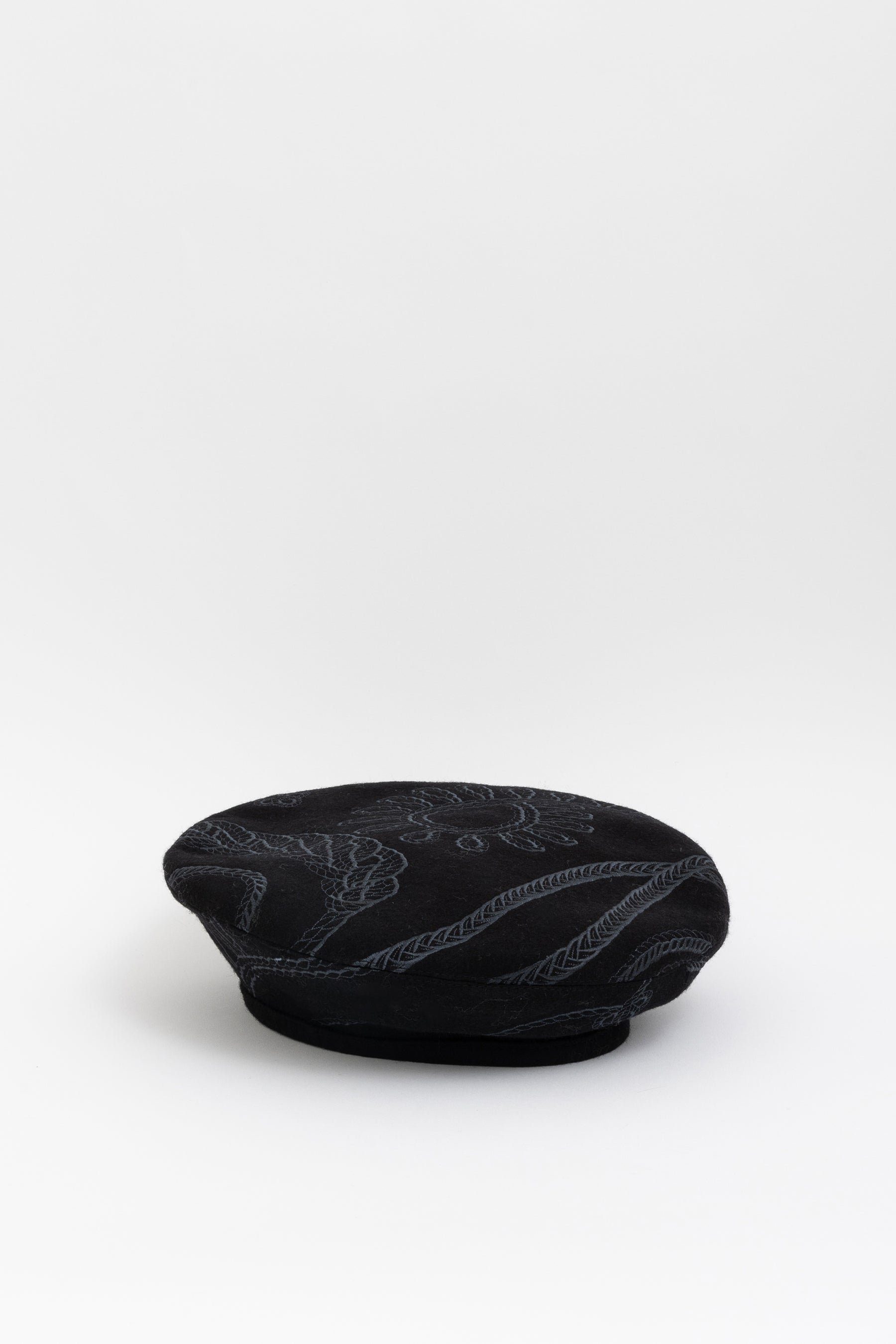 Saintonon Finesse Beret Hat In Black