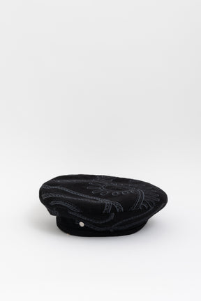 Saintonon Finesse Beret Hat In Black