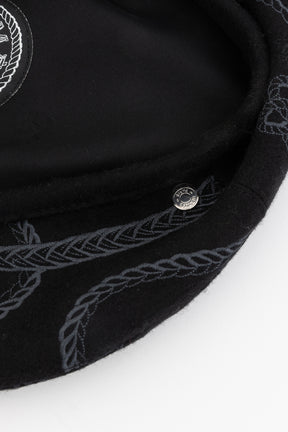 Saintonon Finesse Beret Hat In Black