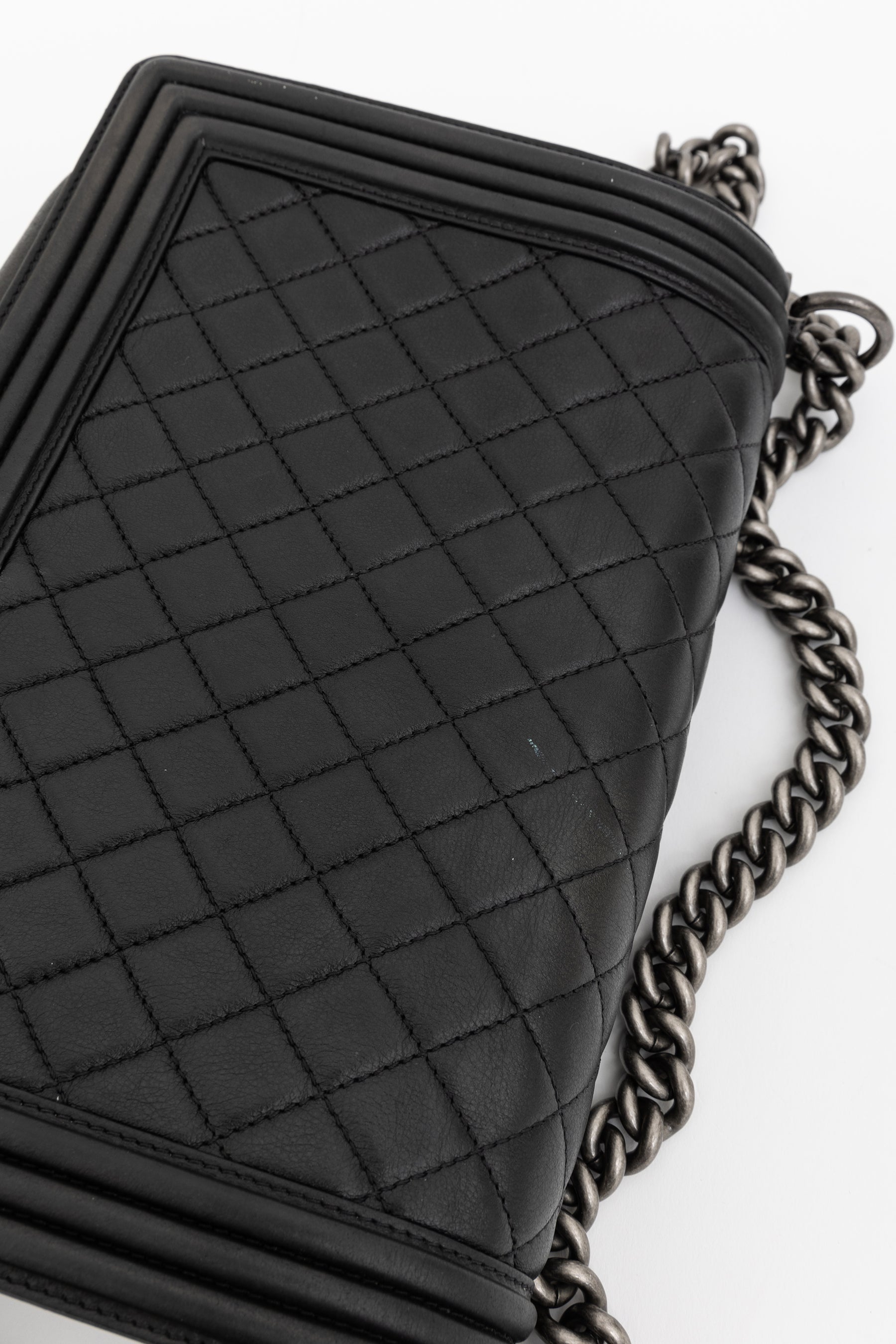 Quilted Lambskin Large Boy Bag