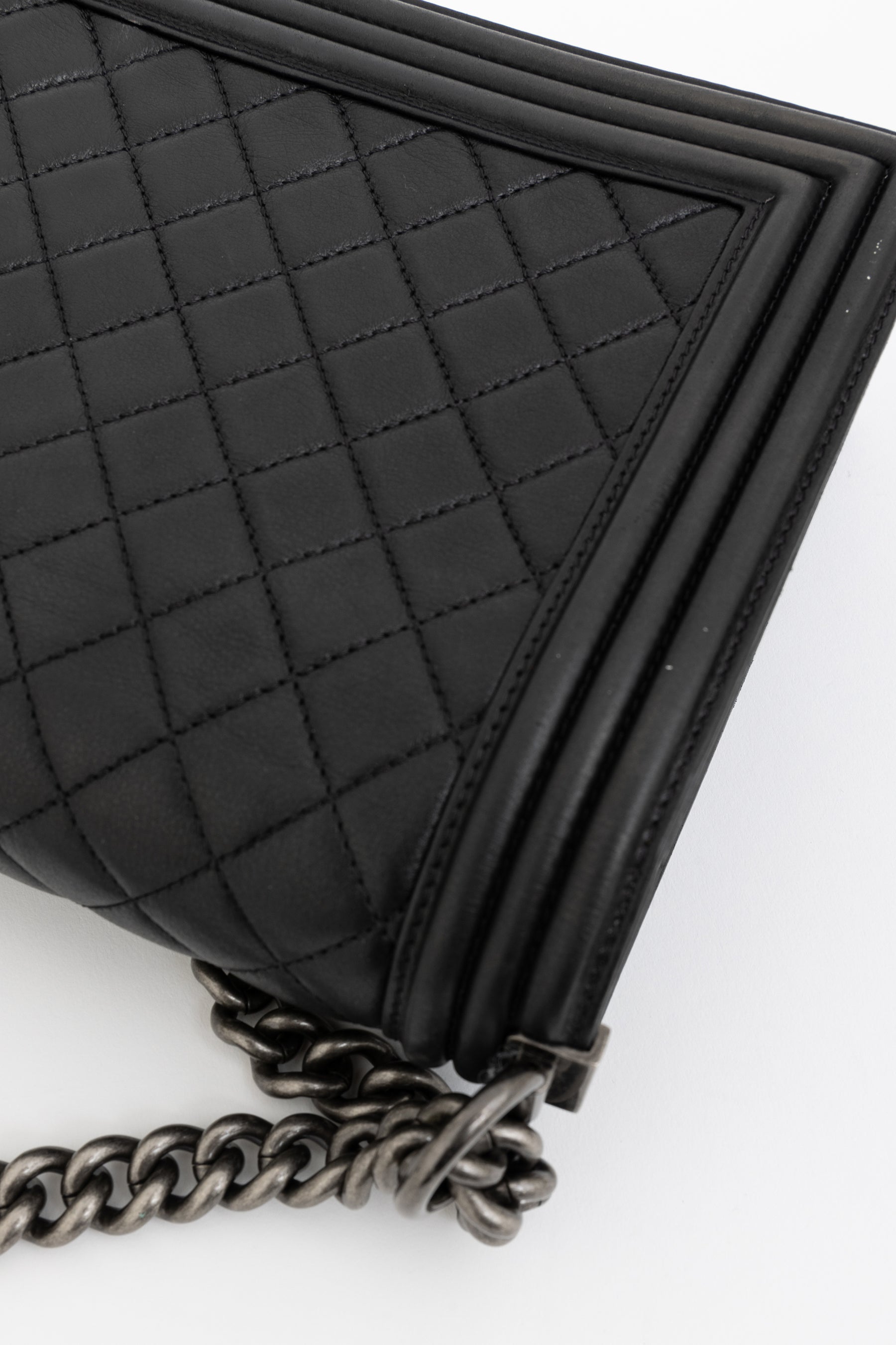 Quilted Lambskin Large Boy Bag