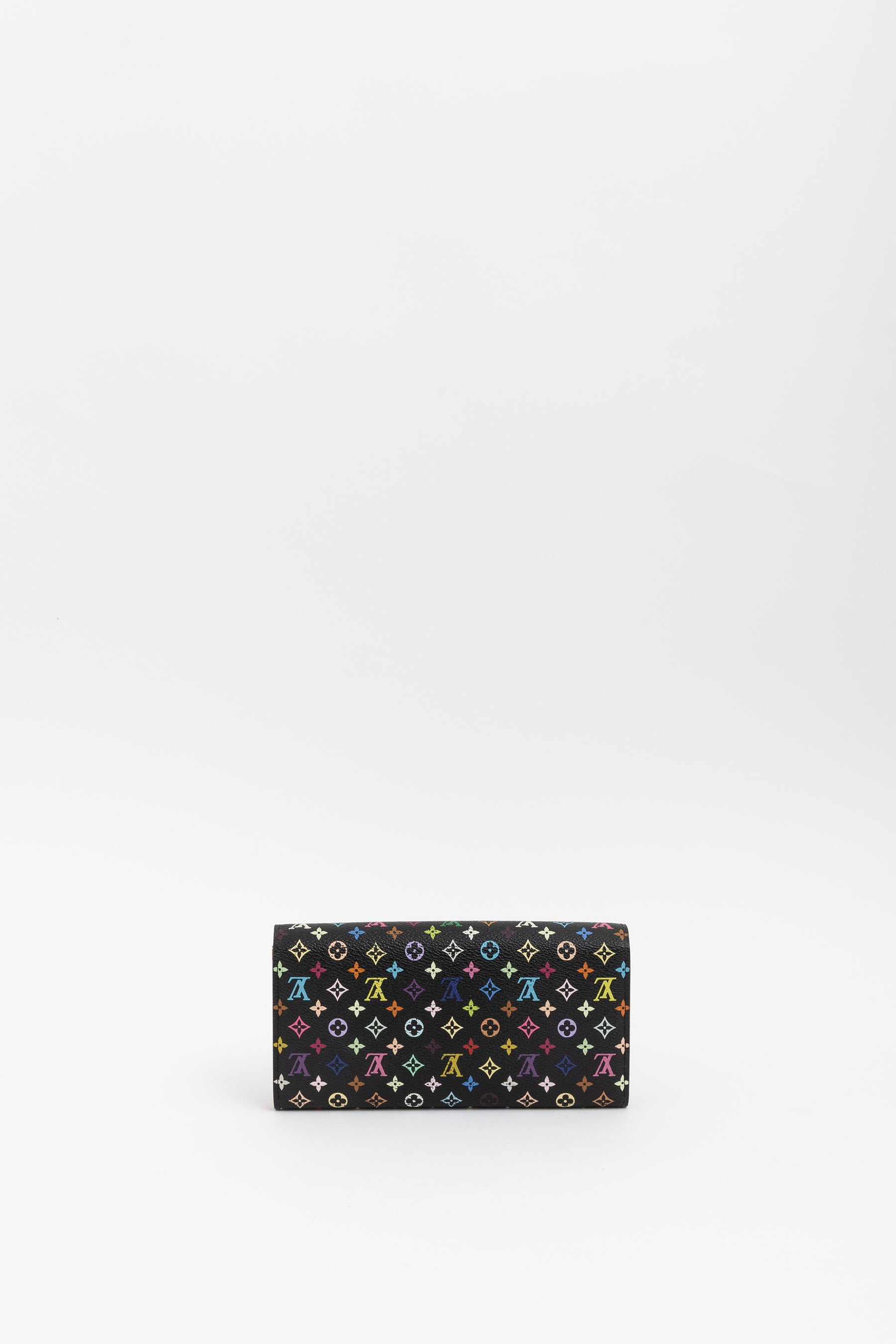 Sarah Multicolour Monogram Long Wallet