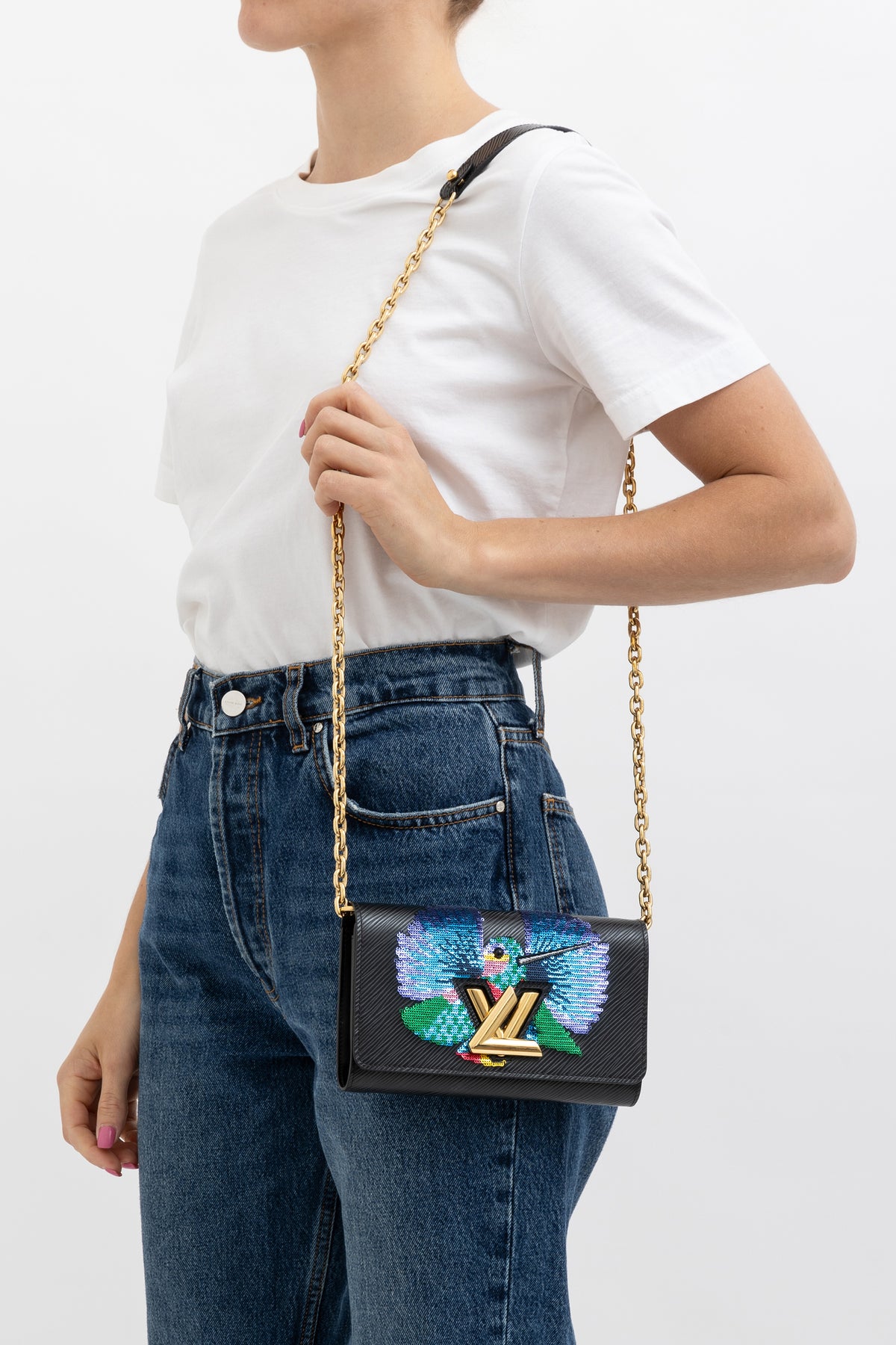 Wallet on Chain with Bird Motif