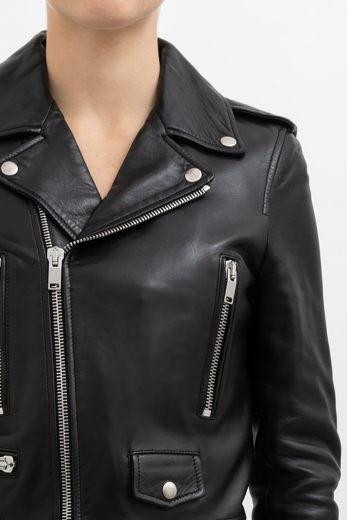 Cropped Biker Jacket