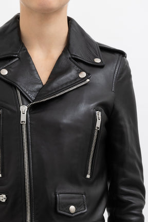 Cropped Biker Jacket