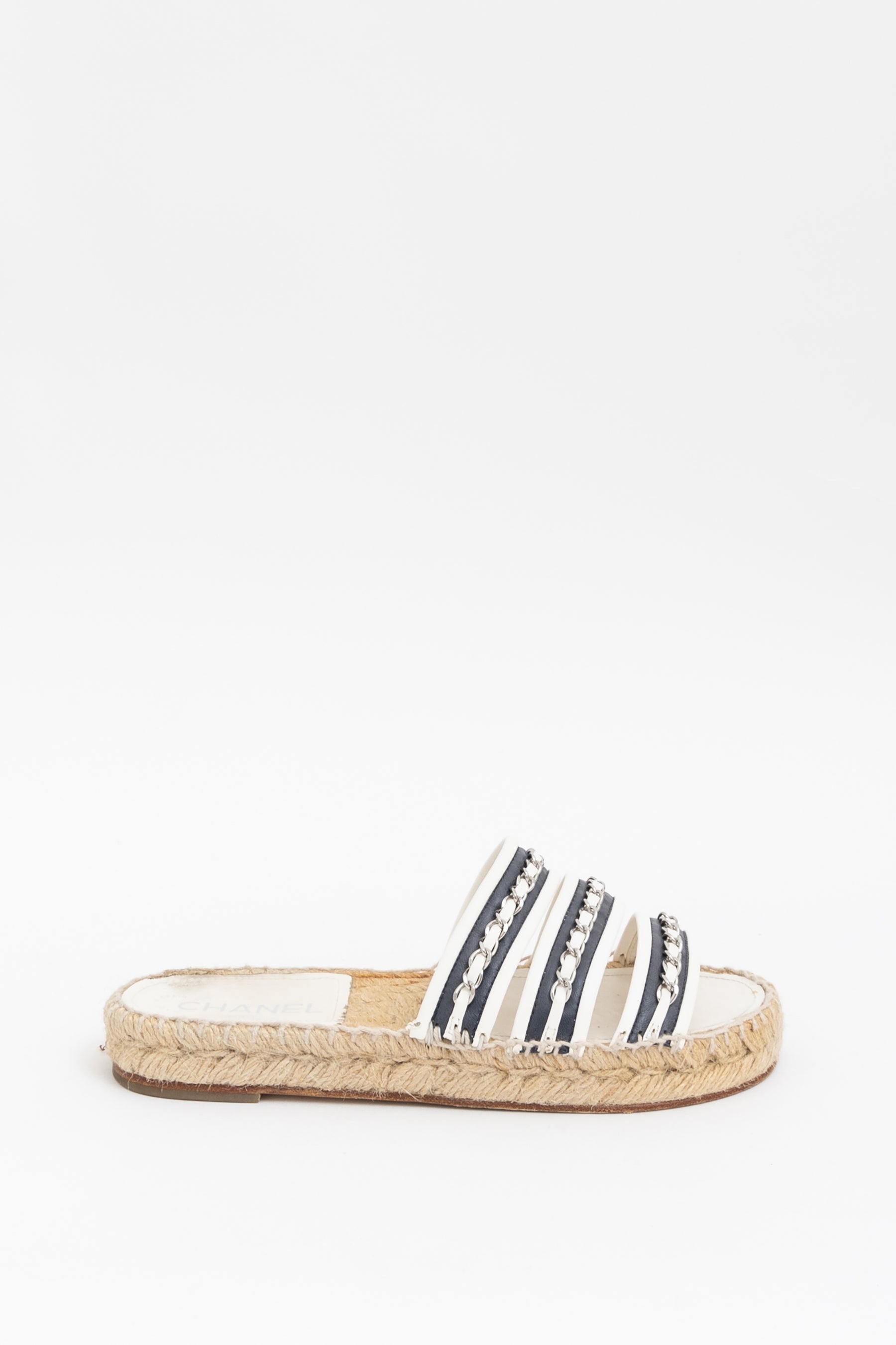 Chain Espadrille Slides