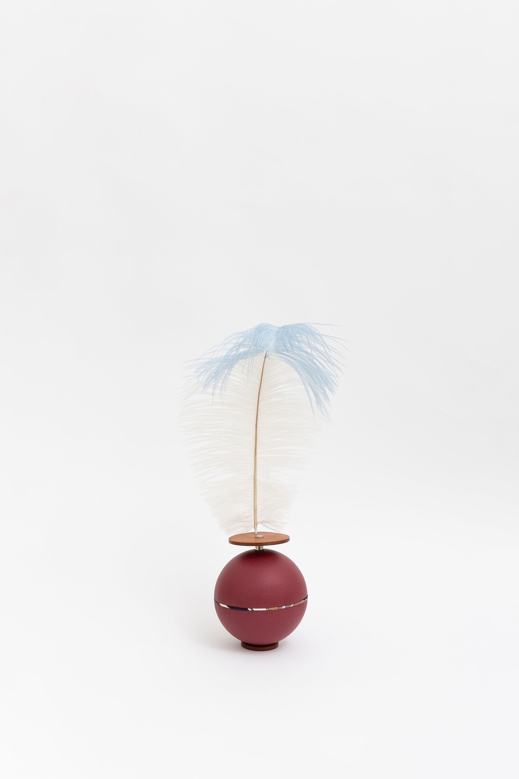 Spherical Music Box with Feather