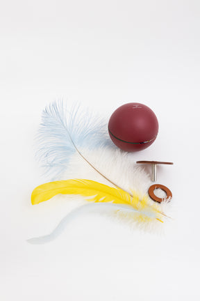 Spherical Music Box with Feather