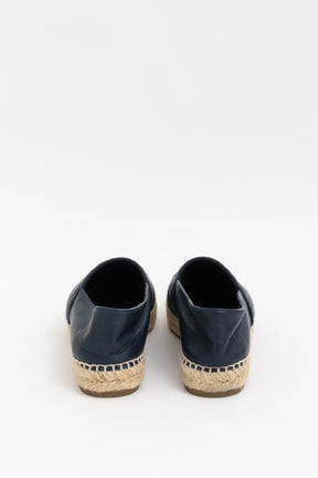 Quilted Leather Espadrille