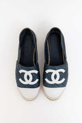 Quilted Leather Espadrille